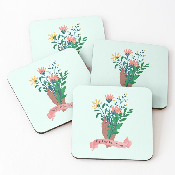 Item preview, My Skin Color Is Not A Crime,dark skin,flowers in hand designed and sold by ELmezz.