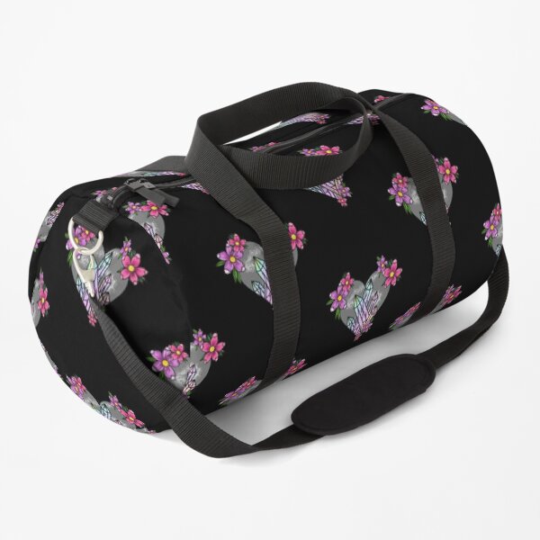 Crystal heart Duffle Bag