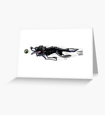 Border Collie in Action Greeting Card