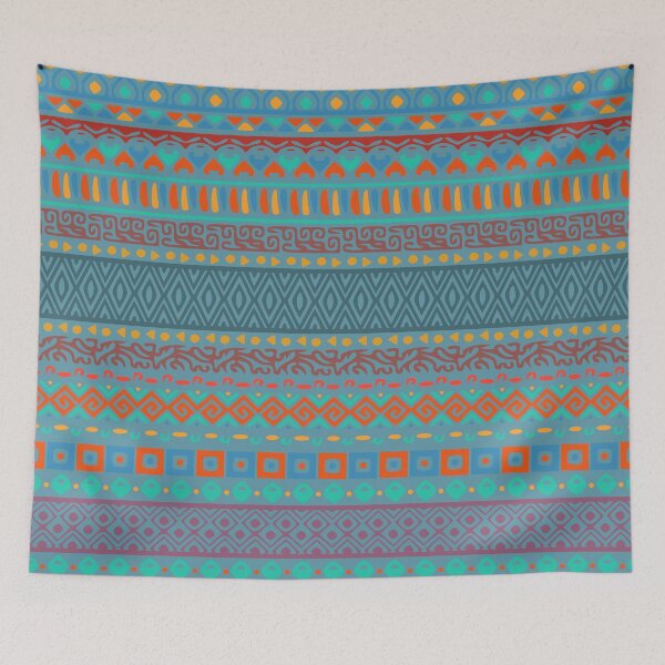 Item preview, Decorative pattern of ethnic ornamental shapes designed and sold by Dead-Famous.