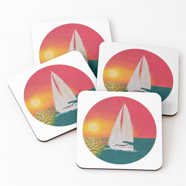 Item preview, Sunset Sailboat designed and sold by casserolecarol.