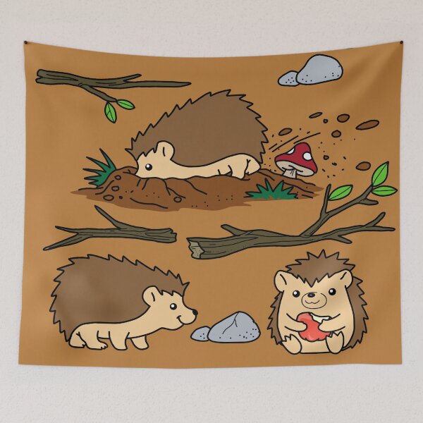 Artikelvorschau, Netter Igel Geschenk Herbst Wald Tiere Ernte Igel entworfen und verkauft von DSWShirts.