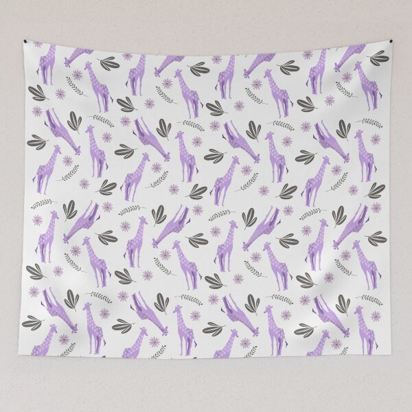 Item preview, Purple Giraffes designed and sold by PaintingbyAgnes.