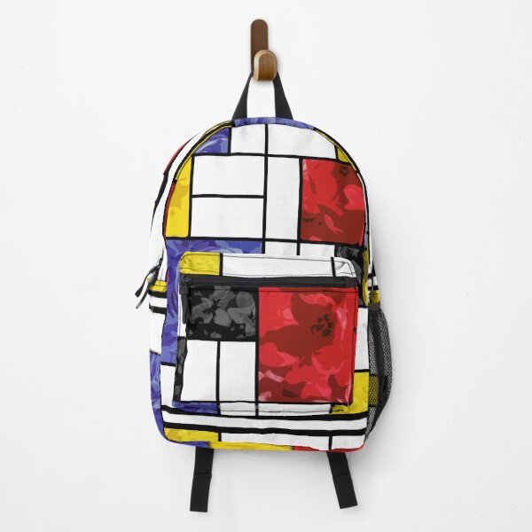 Item preview, Flower Mondrian painting designed and sold by orangeturtle.