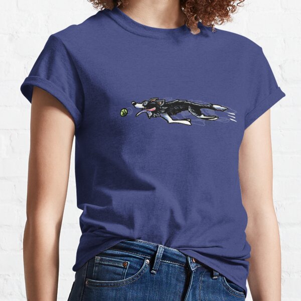 Border Collie in Action {dark} Classic T-Shirt