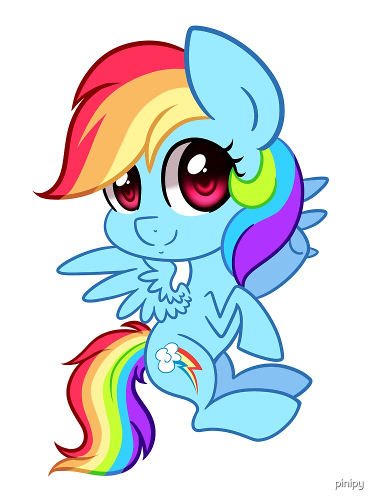 My Little Pony Rainbow Dash Kids T Shirt By Pinipy Redbubble