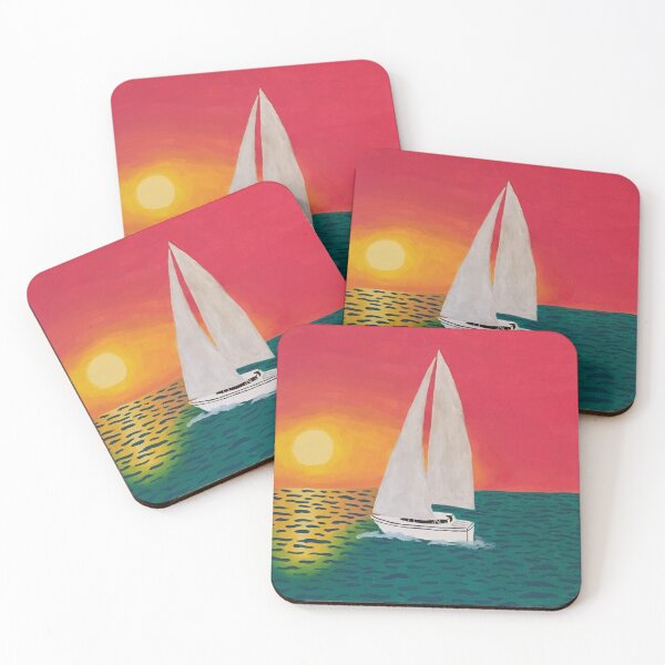 Item preview, Sunset Sailboat designed and sold by casserolecarol.