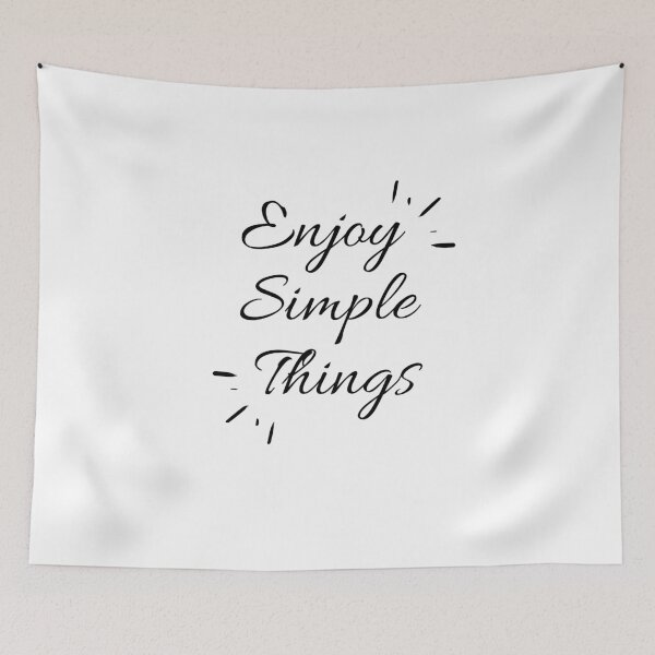 Item preview, Enjoy Simple Things t-shirt, insprirational saying t-shirt, Minimalist Fashion T-Shirts designed and sold by thebreeze09.