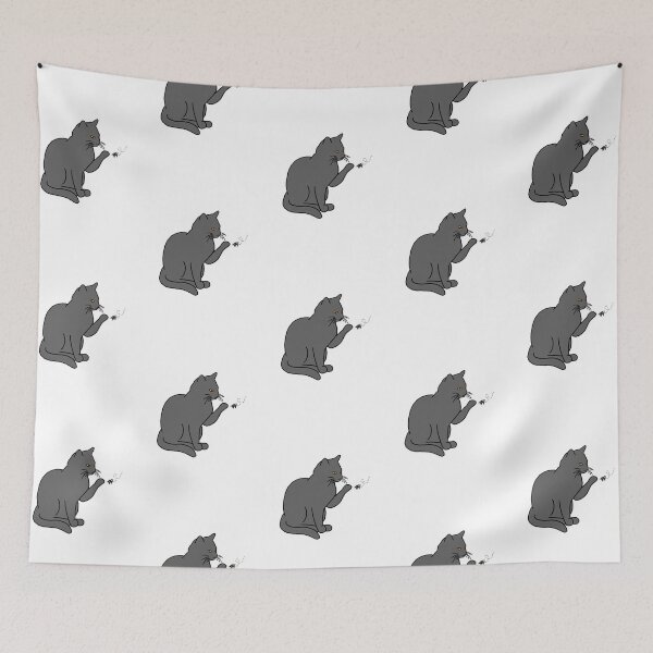 Item preview, Grey cat with bee designed and sold by -crafty-cat-.