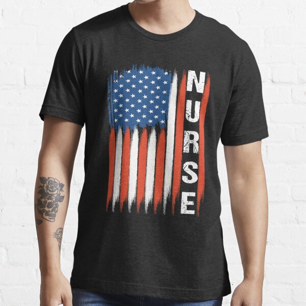 Healthcare Worker Nurse 4th of July T-shirt Independence Day 