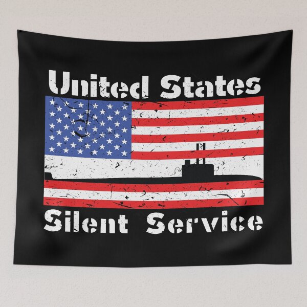 Item preview, United States Silent Service Submarine American Flag designed and sold by MadMando.