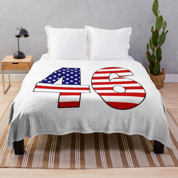 Item preview, Number 46 with USA flag on the background designed and sold by AllShirts21.