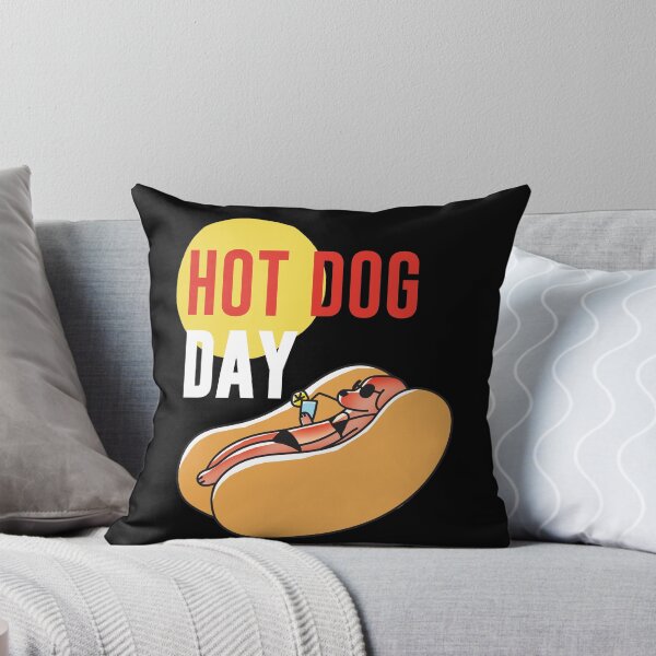 Item preview, Hot Dog Day - Black background designed and sold by crismk.