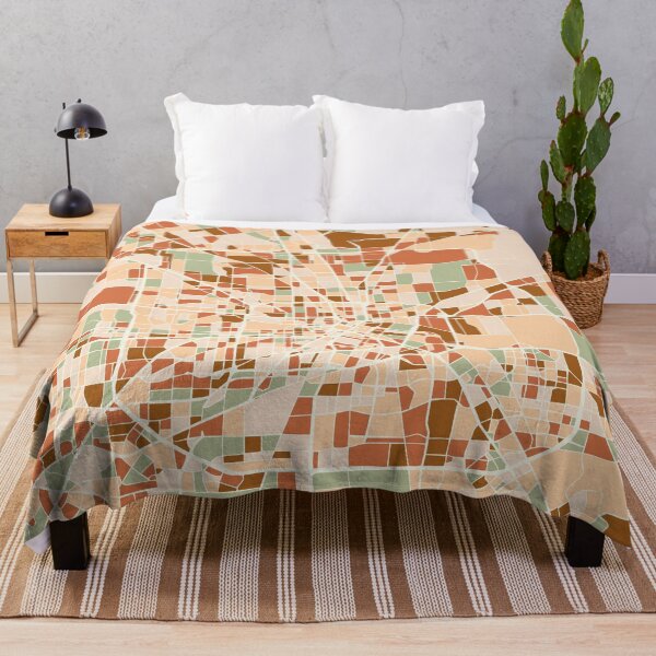 Artikelvorschau, HOUSTON TEXAS CITY MAP EARTH TONES entworfen und verkauft von deificusArt.