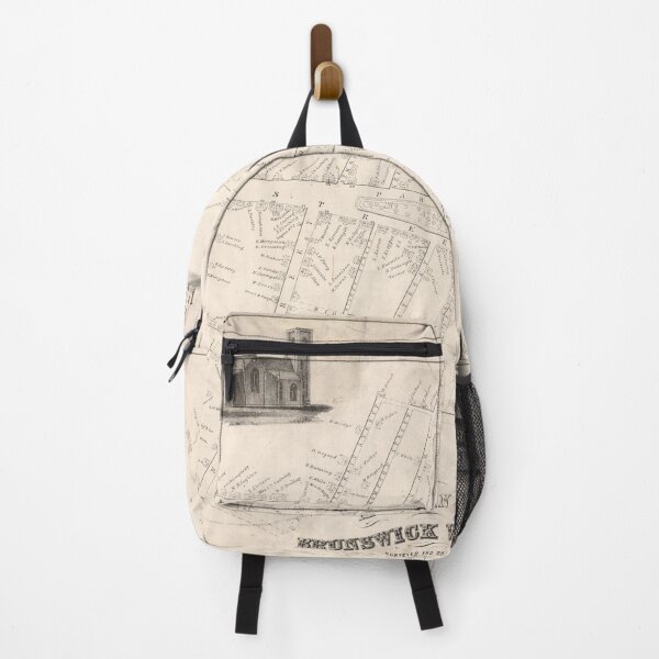 Item preview, Vintage Map of Brunswick ME (1846) designed and sold by BravuraMedia.