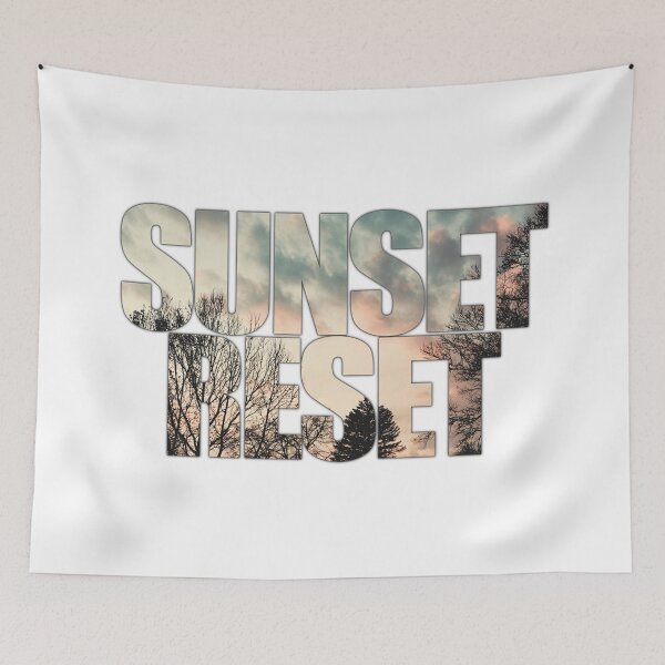 Item preview, Sunset Reset |  Short and Sweet Inspirational Quote Graphic designed and sold by cherdoodles.