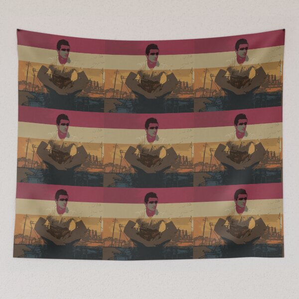 Item preview, Sunset By The Men Waiting On The Pier designed and sold by wendilyntsang.