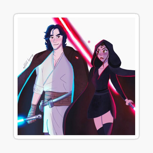 Vista previa del artículo con la obra «Reylo: siguiendo su legado», diseñado y vendido por sketchdbymariss.