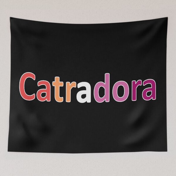 Item preview, Catradora in Lesbian Flag Colors designed and sold by BitterbluePine.