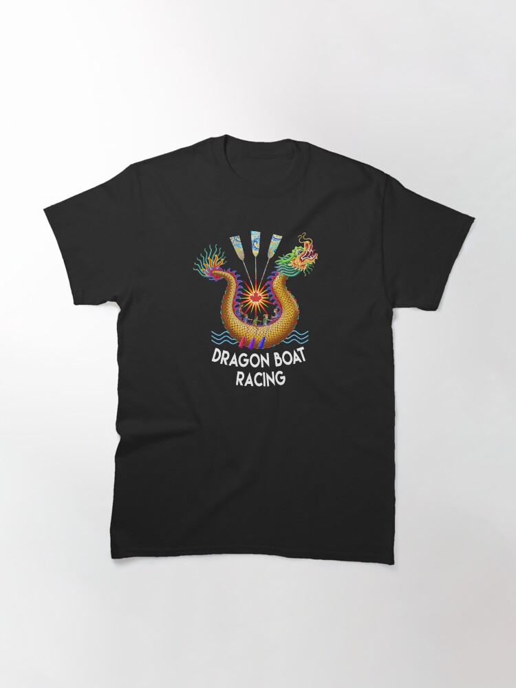 Alternate view of Red Maple Leaf Dragon Boat Logo T-Shirt Classic T-Shirt