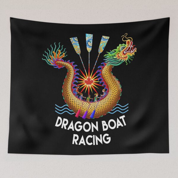 Item preview, Red Maple Leaf Dragon Boat Logo T-Shirt designed and sold by 99stars.