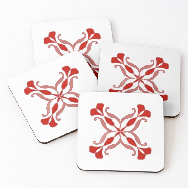 Item preview, Red abstract flower designed and sold by Abstractlara.