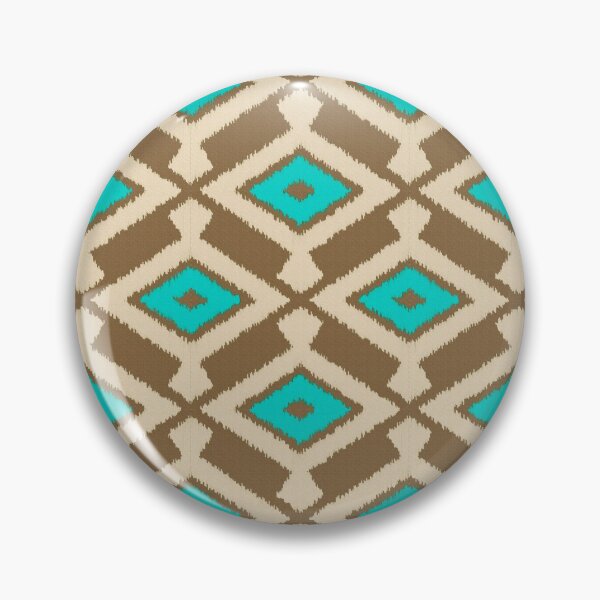 Item preview, Navajo Ikat, Turquoise and Taupe  designed and sold by Marymarice.