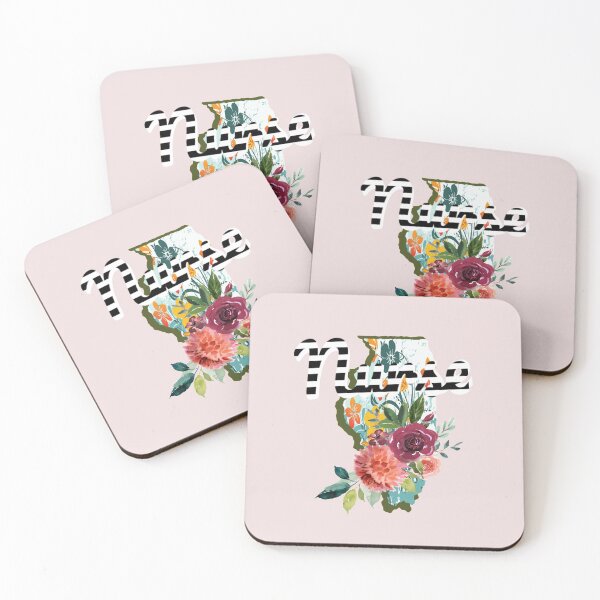 Item preview, Illinois Nurse Floral Watercolor designed and sold by AZGuzmans.