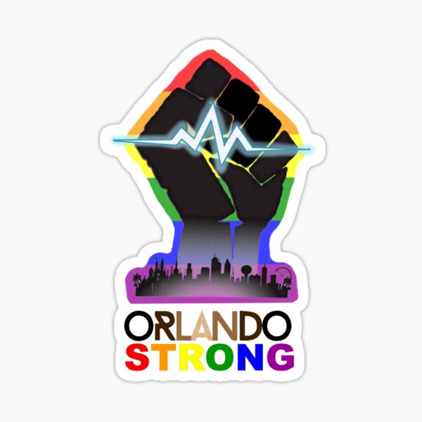 gay pride orlando fundraiser sticker