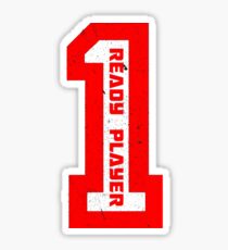 Ready Player One Number Red Sticker
