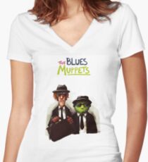 The Blues Muppets Fitted V-Neck T-Shirt