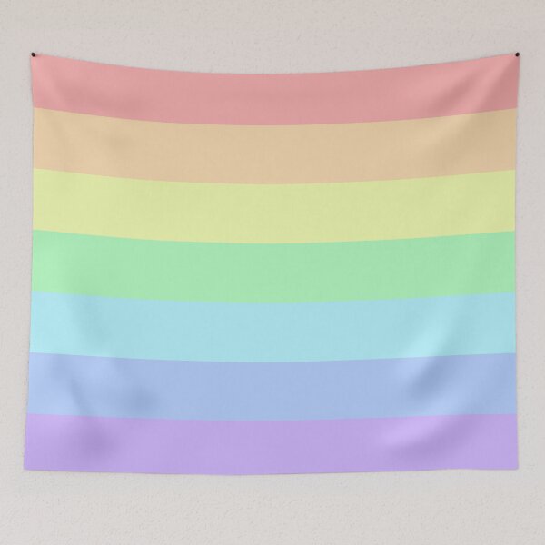 Item preview, lgbtqia+ flag pastel colors designed and sold by T R E N D Y Z.