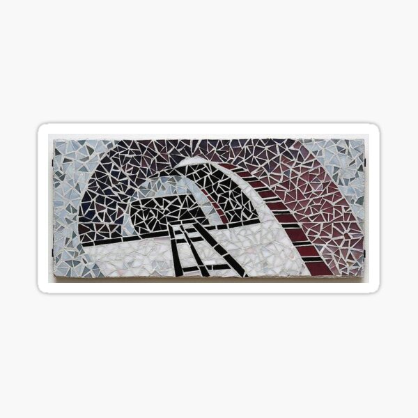 Rising mosaic mini-mural Sticker