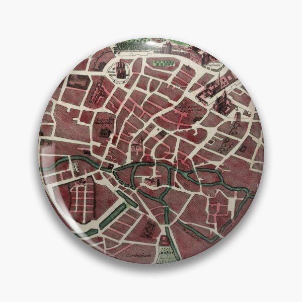 Item preview, Vintage Map of Brussels Belgium (1730) designed and sold by BravuraMedia.