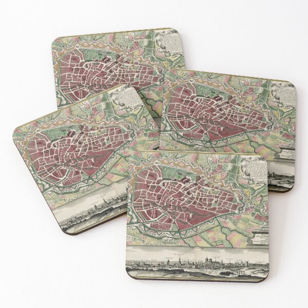 Item preview, Vintage Map of Brussels Belgium (1730) designed and sold by BravuraMedia.