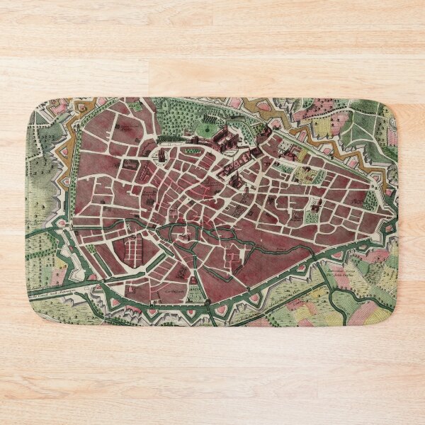 Item preview, Vintage Map of Brussels Belgium (1730) designed and sold by BravuraMedia.