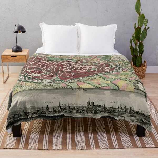 Item preview, Vintage Map of Brussels Belgium (1730) designed and sold by BravuraMedia.