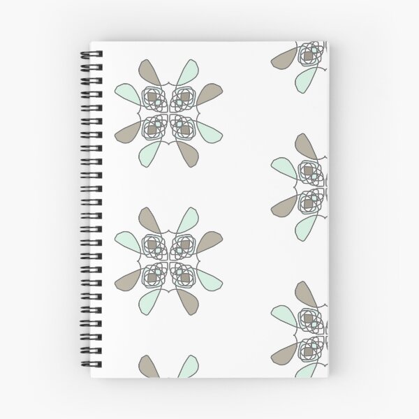 Item preview, Abstract aquamarine and golden flower designed and sold by Abstractlara.