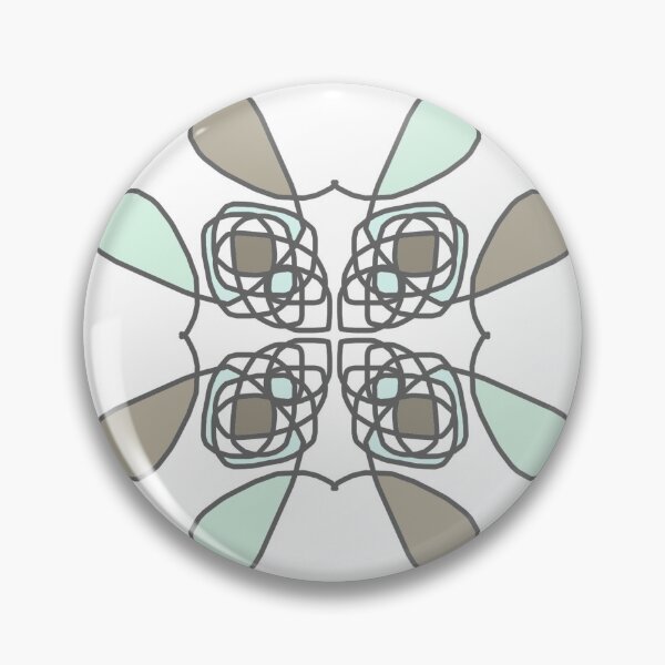 Item preview, Abstract aquamarine and golden flower designed and sold by Abstractlara.
