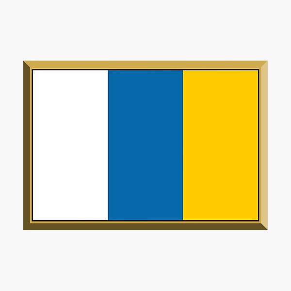 Item preview, Canary Islands State Flag Gifts, Stickers & Products (GF) designed and sold by mpodger.