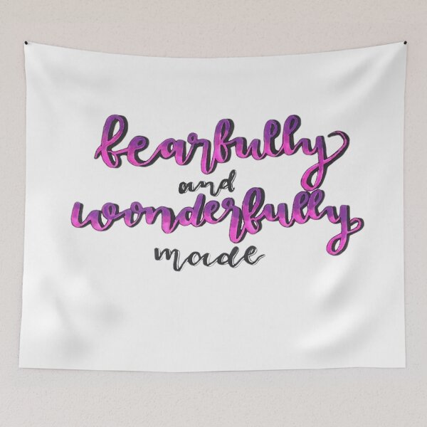 Item preview, Fearfully and Wonderfully Made Psalm 139:14 Bible Verse designed and sold by faithful-ink.