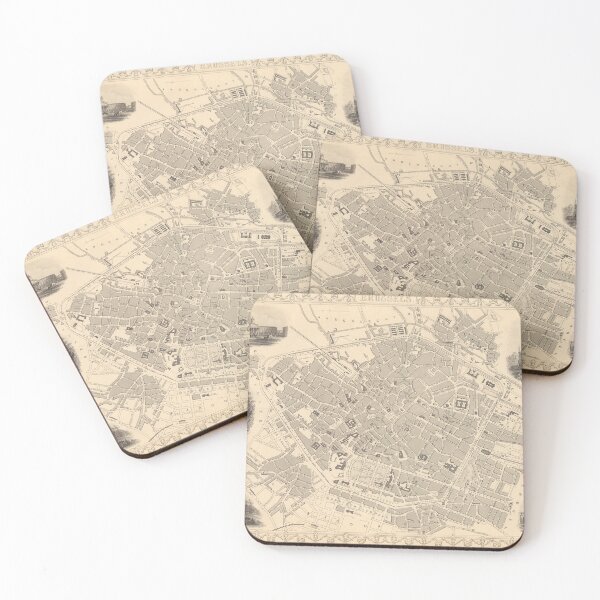 Item preview, Vintage Map of Brussels Belgium (1851) designed and sold by BravuraMedia.