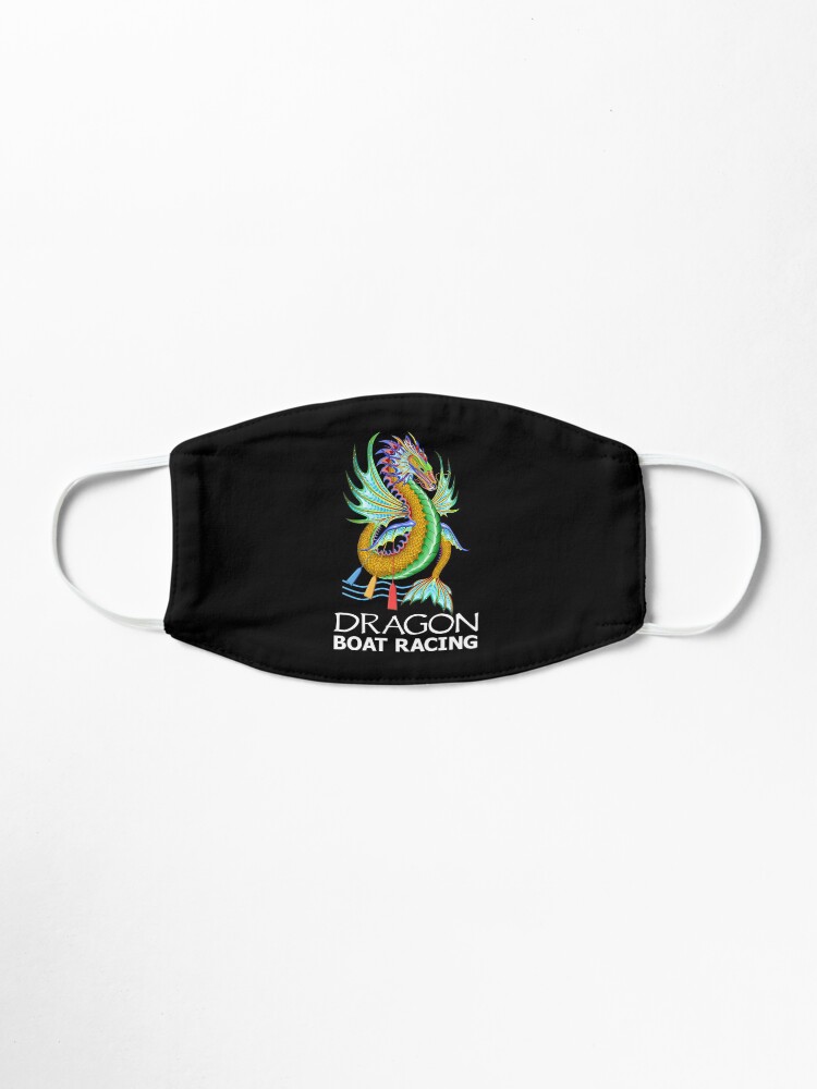 Alternate view of Gold and Green Water Dragon Boat Racing T-Shirt Mask