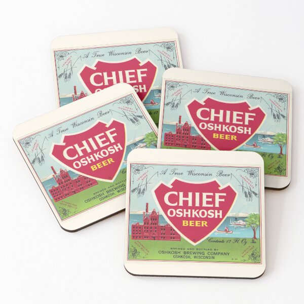 Item preview, Chief Oshkosh Beer Label designed and sold by pineapplepink.