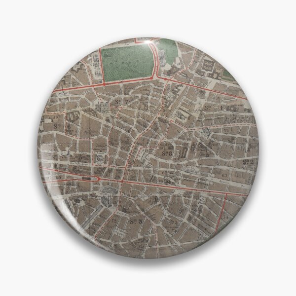 Item preview, Vintage Map of Brussels Belgium (1876) designed and sold by BravuraMedia.