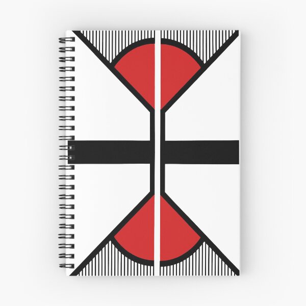 Item preview, abstract art black and red folding fan designed and sold by magarigaveras.