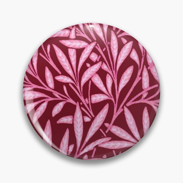 Item preview, William Morris Willow Pattern, Burgundy & Pink     designed and sold by Marymarice.