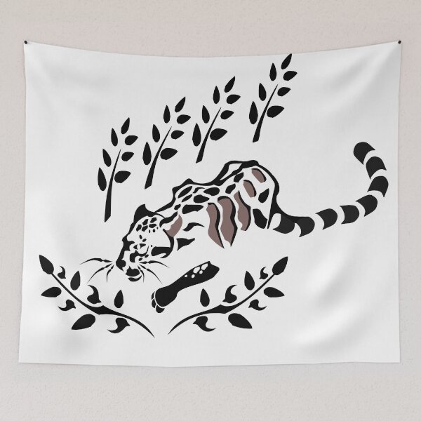 Item preview, Dark Cloud Leopard Stencil designed and sold by grounds.