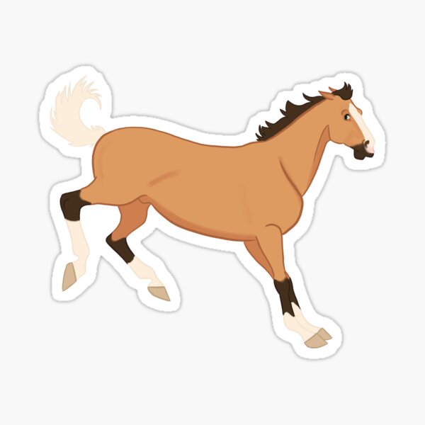 Ardennes War Horse Sticker for Sale by chloecarver