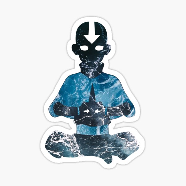 Vista previa del artículo con la obra «Avatar: El último maestro del aire Aang avatar estado Agua», diseñado y vendido por Shores-Store.